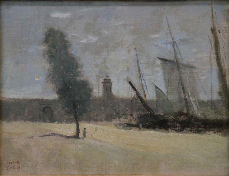 Jean-Baptiste-Camille Corot Dunkerque Norge oil painting art